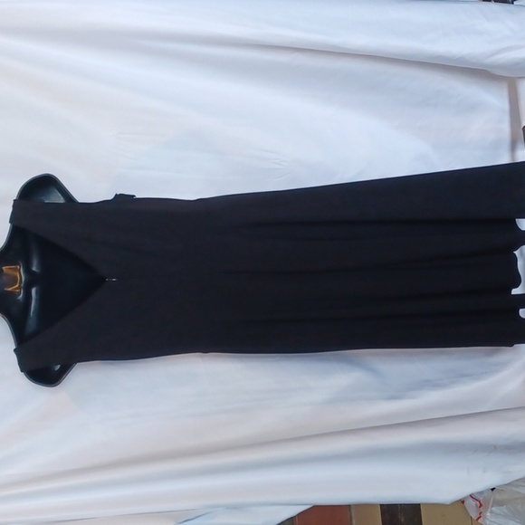 Jessica Howard Midi Dress - Size 8, Black & white with lilac accents - Picture 5 of 7